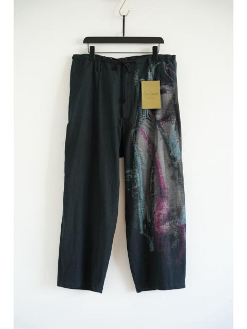 Yohji Yamamoto Yohji Yamamoto 24AW Portrait Print Cotton Pants