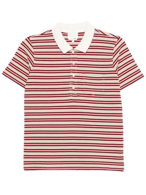 A.P.C. A.P.C. Women Raye Striped Cotton Polo Shirt