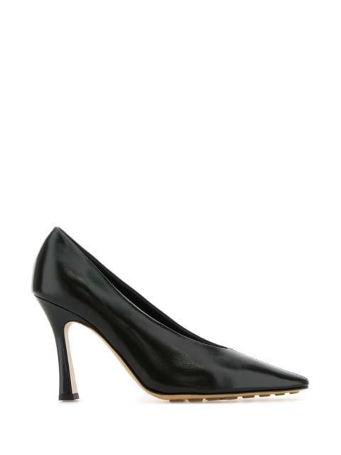 Bottega Veneta Women Dark Green Leather Sofia Pumps