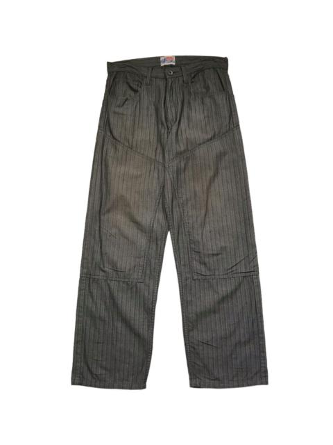 Other Designers Japanese Brand - BROOKLYN OVERALL DOUBLE KNEE HERRIGNBONE TROUSER PANTS