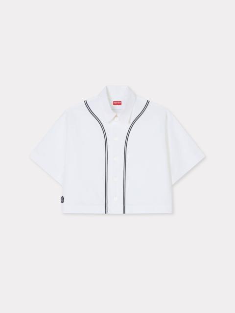 KENZO 'Boke Flower 2.0' baseball short sleeve shirt in poplin cotton