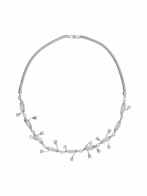 Lanvin Lanvin Aede Necklace in Silver-Crystal at Nordstrom