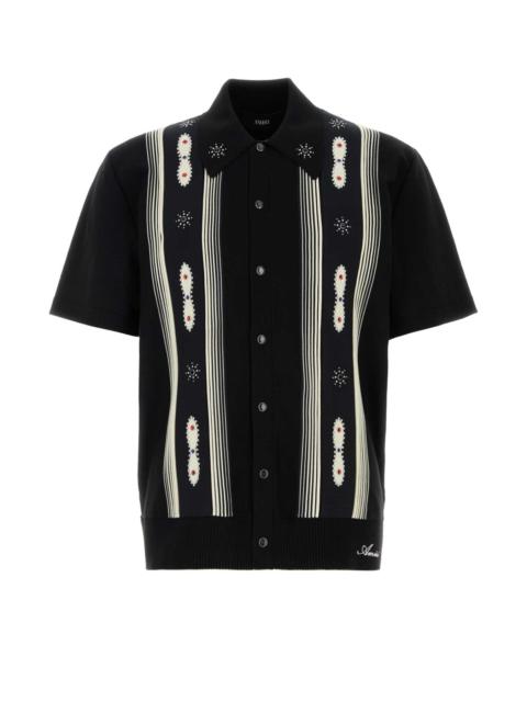 AMIRI Amiri Men Black Wool Blend Shirt