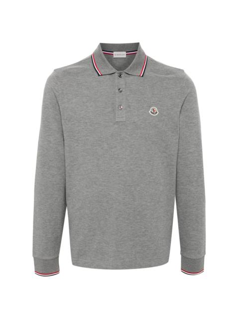 Moncler logo-patch polo shirt