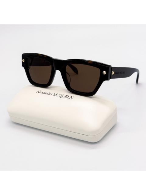 Alexander McQueen NEW ALEXANDER MCQUEEN AM0409S 002 HAVANA SUNGLASSES