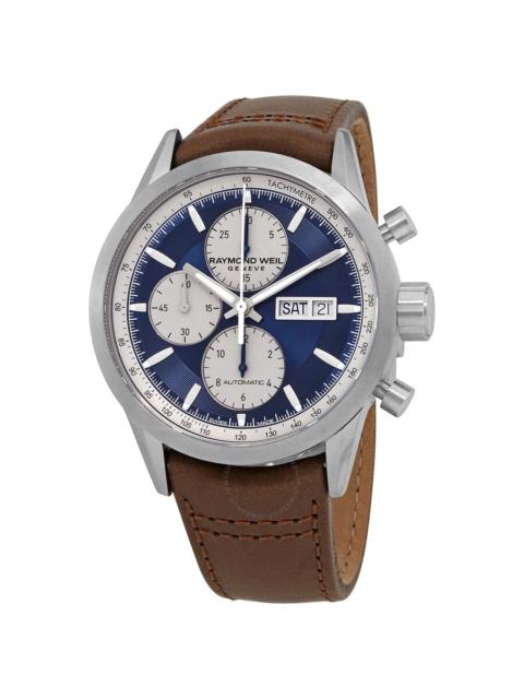 Other Designers Raymond Weil Freelancer Chronograph Automatic Blue Dial Men's Watch 7732-TIC-50421