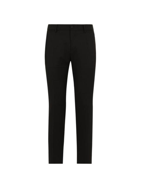 Dolce & Gabbana low-waist tailored wool blend trousers