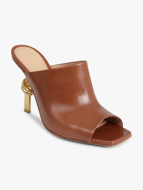 Bottega Veneta KNOT MULE SANDAL | BROWN SUGAR