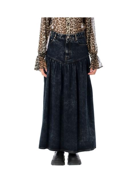 GANNI Washed Denim Skirt