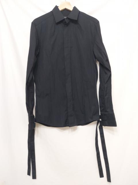Givenchy Black Buckle Bondage Strap Harness Sleeve Shirt