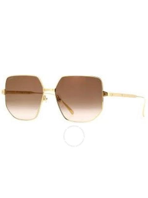Cartier Cartier Brown Gradient Flash Geometric Ladies Sunglasses CT0327S 002 58