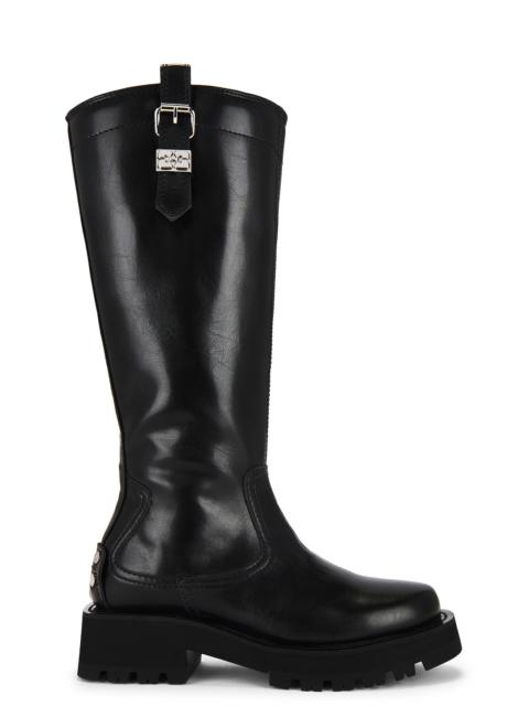 CLERGERIE Albane suede platform ankle boots REVERSIBLE