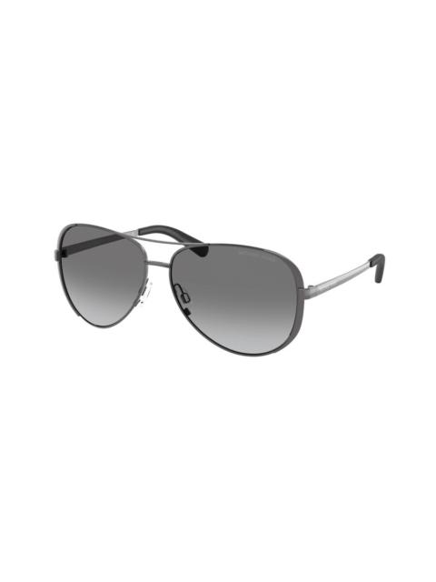 Other Designers Michael Kors Chelsea Grey Gradient Pilot Ladies Sunglasses MK5004 101311 59