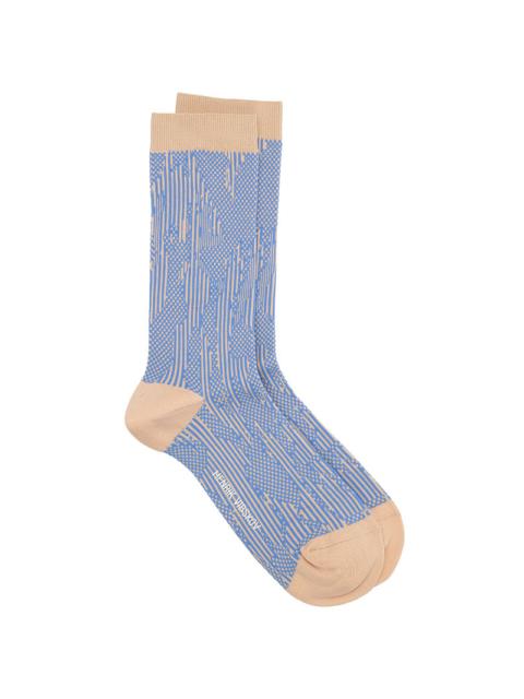 HENRIK VIBSKOV HANDSOME HANDS SOCKS FEMME - BEIGE HANDSOME BLUE