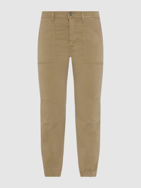 7 For All Mankind Darted Boyfriend Jogger in Sateen Army