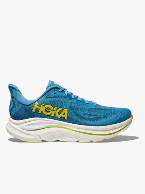 HOKA Men's Clifton 10 Shoes in Alpine Blue/Foggy Night