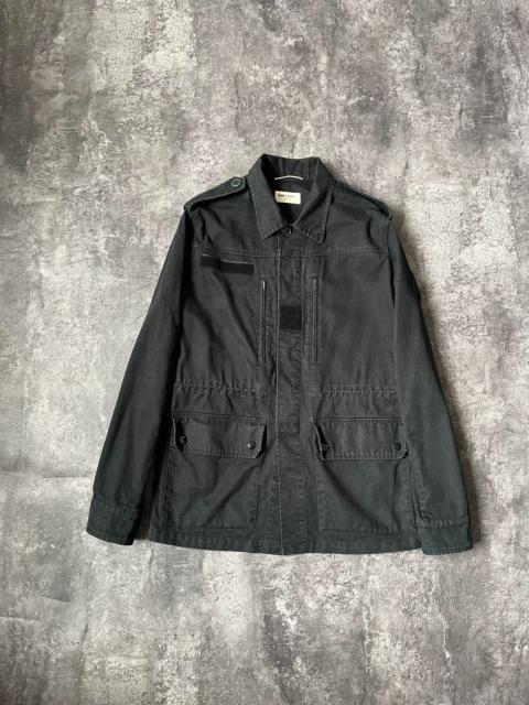SAINT LAURENT Saint Laurent FW17 Palm Tree M65 Black Jacket