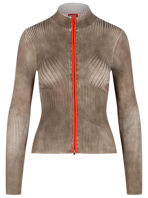 Diesel Diesel SARMA Ribbed Cardigan Red/Brown Women