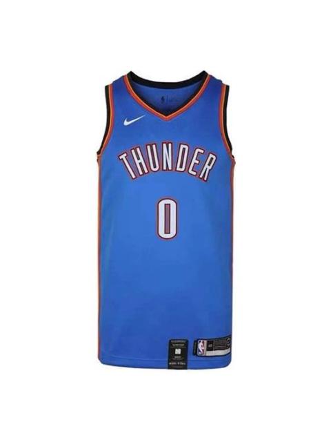 Nike Nike MENS NBA Oklahoma City Thunder Russell Westbrook 0 Swingman Tank Blue AV4955-403