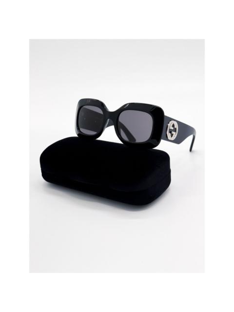 GUCCI NEW GUCCI SUNGLASSES GG1695S 001 BLACK SQUARE WOMEN GUCCI