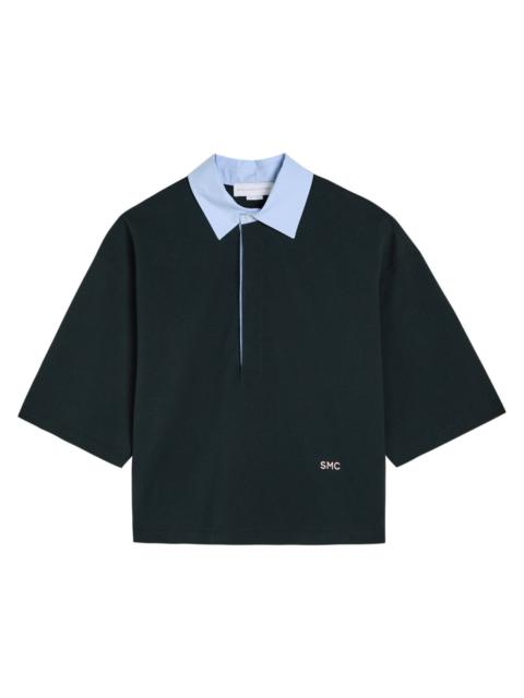 Stella McCartney Stella Mccartney Contrasting-collar Piqué Cotton Polo Shirt