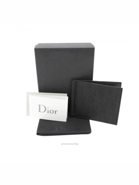 Dior Dior Trotter Pince Bill Clip Bifold Wallet - Black