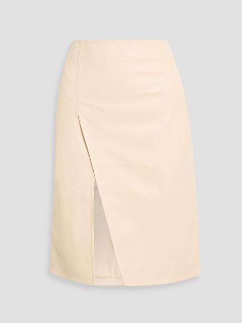 Loulou de Saison Ekare leather skirt