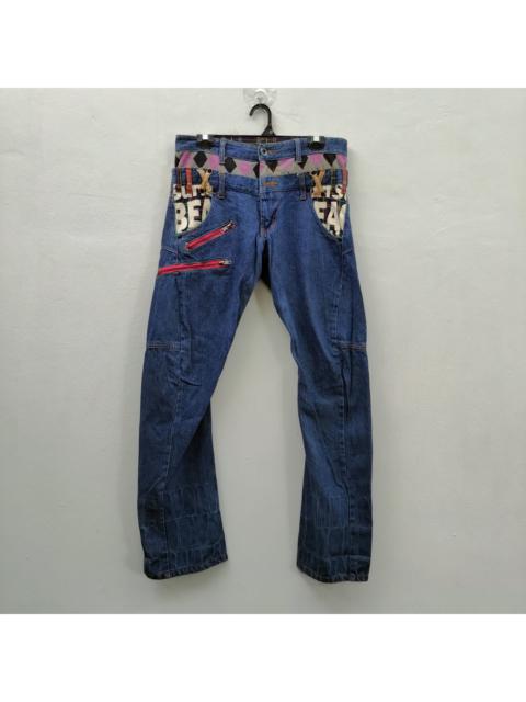 Other Designers Japanese Brand - Double Waist Multizip Denim Pants