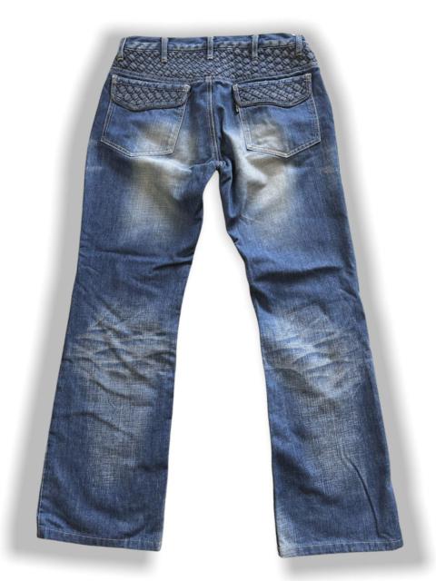Other Designers Streetwear - FLARED AVANT GARDE MEN'S TENORAS UNIQUE DENIM JEANS