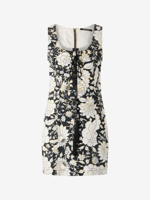 Roberto Cavalli Mini Dress With All-Over Floral Print