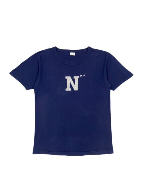 Other Designers The Real McCoy's - Vtg🔥Buzz Rickson’s Navy Yard Printed Tee Indigo Blue
