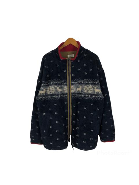 Other Designers Japanese Brand - BLUE DE CHINE PUTIT PRINTED FLEECE ZIPPER JACKET