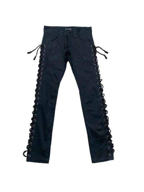 Other Designers Japanese Brand - BLACK VARIA Lace Up Skinny Jeans