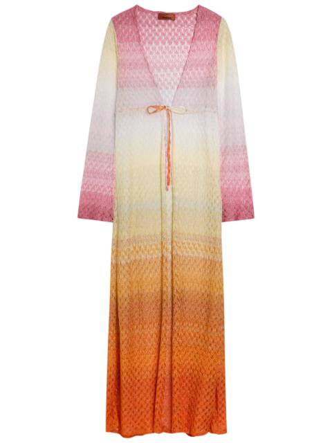 Missoni Missoni Degradé Metallic-knit Cover up