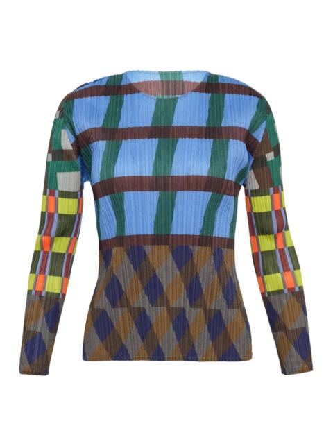 Pleats Please Issey Miyake Harmony Long Sleeve Top