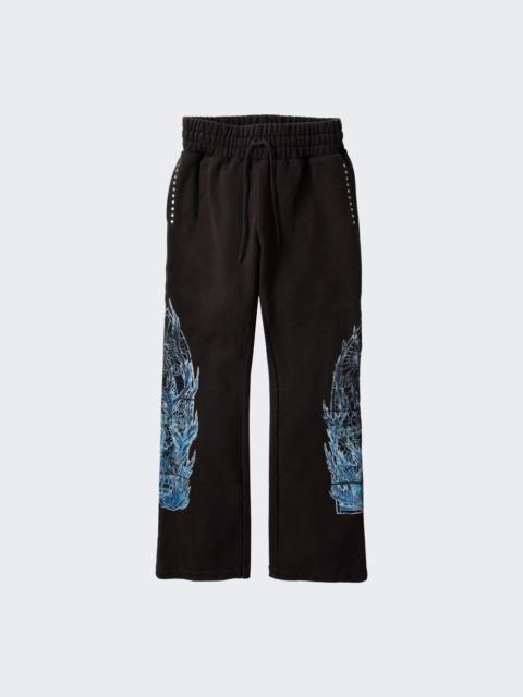 WHO DECIDES WAR Flame Glass Hardware Sweatpant Coal