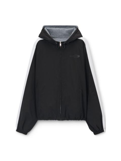 Reversible Raglan zip hoodie