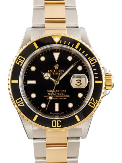 Rolex Submariner Two-Tone 16613 Black Watch