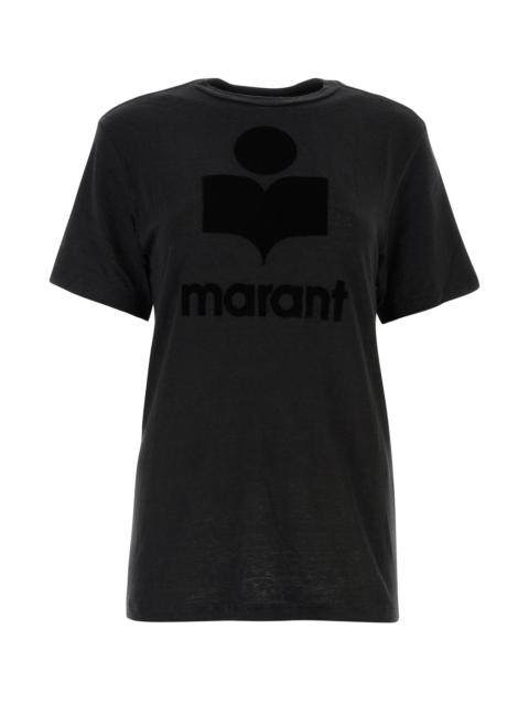 Isabel Marant Étoile Black linen Zewel t-shirt
