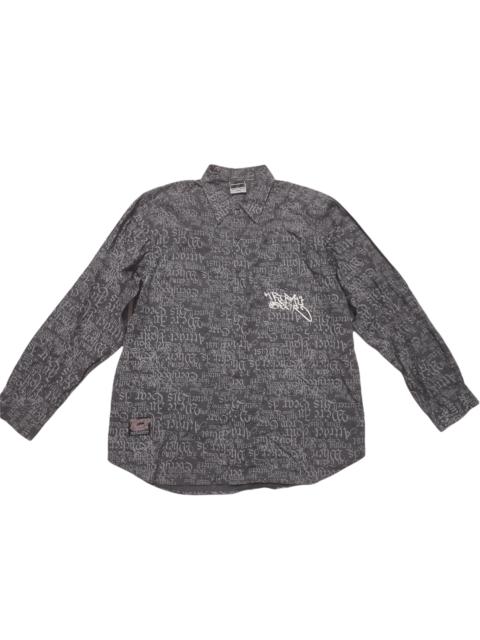 Other Designers Japanese Brand - BRAVE HEART FULLPRINT POEM SHIRT BUTTON DOWN (D685)