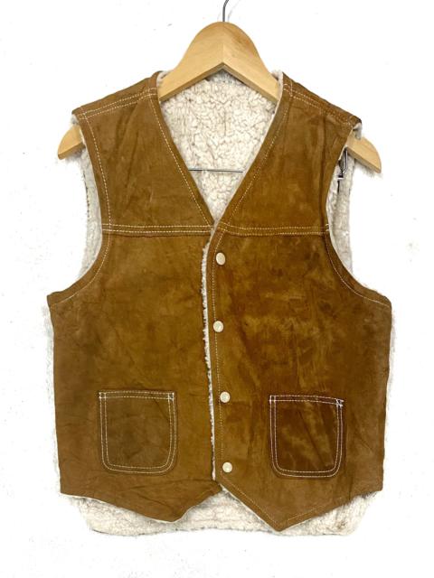 Other Designers Sheepskin Coat - VINTAGE VEST SHEEPSKINS NAVAJO