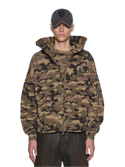 Ksubi ZIP THRU HALEN HOODIE CAMO