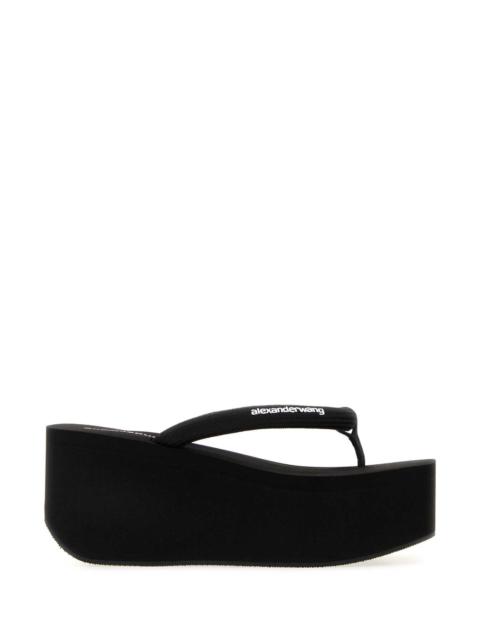 Alexander Wang Alexander Wang Women Black Fabric Jenna Thong Slippers