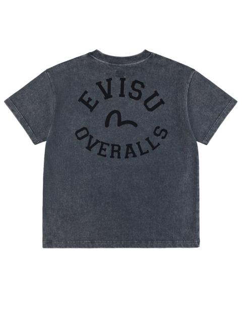EVISU Logo and Seagull Embroidery Relax Fit T-shirt