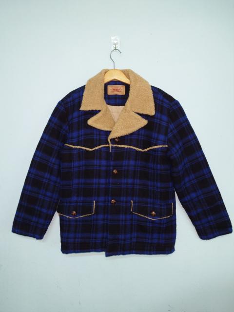 Levi's Vintage 90s Levi’s Sherpa Lined Plaid Trucker Jacket