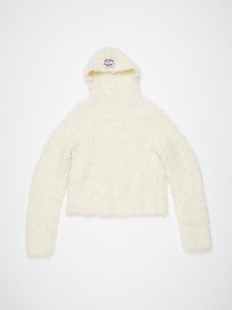 Hoodie alpaca blend - White