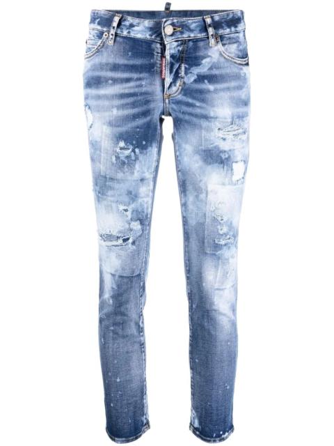DSQUARED2 distressed cropped jeans