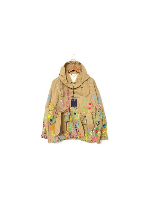 Louis Vuitton SS20 runway flower embroidered bee keeper parka jacket