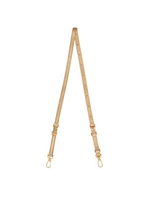 Longchamp Shoulder strap Gold - Leather
