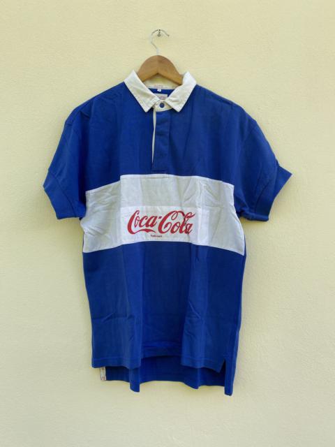 Other Designers Vintage - Vintage 90s Coca Cola Rugby Spellout biglogo shirt